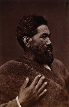 New Zealand: a Maori man, c1840s. Creator: Unknown