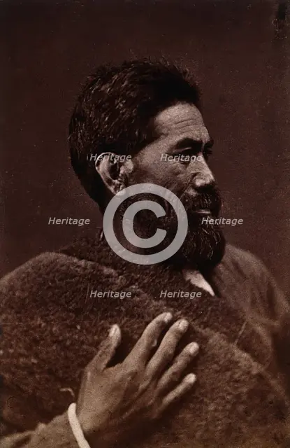 New Zealand: a Maori man, c1840s. Creator: Unknown.