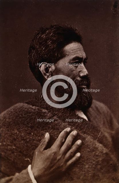 New Zealand: a Maori man, c1840s. Creator: Unknown.