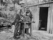 New Zealand foresters in France, between c1915 and c1920. Creator: Bain News Service