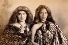 New Zealand: two Maori women, c1890s. Creator: Arthur James Iles