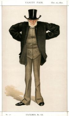 Newcastle on Tyne Joseph Cowen, British politician, 1872.Artist: Coide