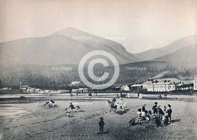'Newcastle, Co. Down. - The Strand, with Slieve Donard', 1895. Artist: Unknown.