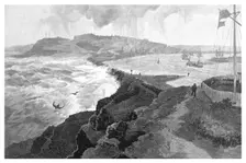 Newcastle, from Nobby's Head, New South Wales, Australia, 1886