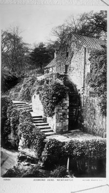 Newcastle Upon Tyne, Jesmond Dene, The Water Mill c1887. Creator: Unknown