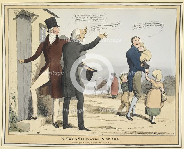 'Newcastle verses Newark', 1829-1843.  Creator: John Doyle.
