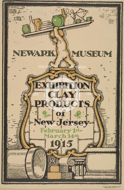Newark museum. Exhibition of clay products, c1915. Creator: Unknown.