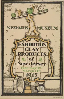 Newark museum. Exhibition of clay products, c1915. Creator: Unknown