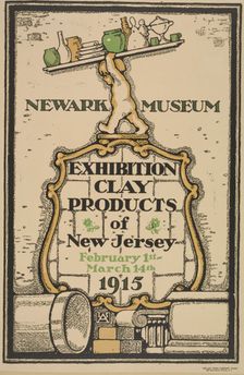 Newark museum. Exhibition of clay products, c1915. Creator: Unknown