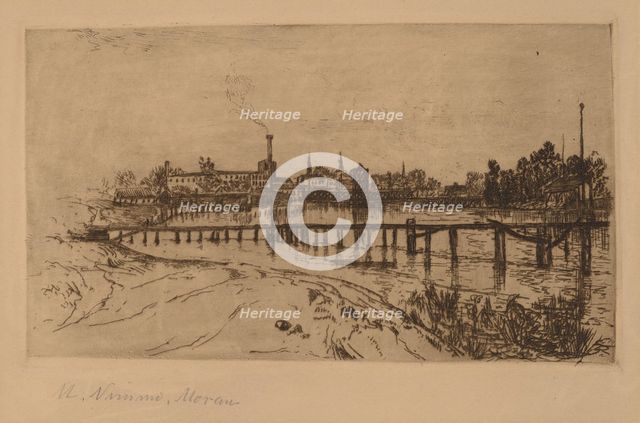 Newark, N.J., from the Passaic, 1879. Creator: Mary Nimmo Moran.