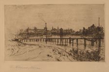 Newark, N.J., from the Passaic, 1879. Creator: Mary Nimmo Moran
