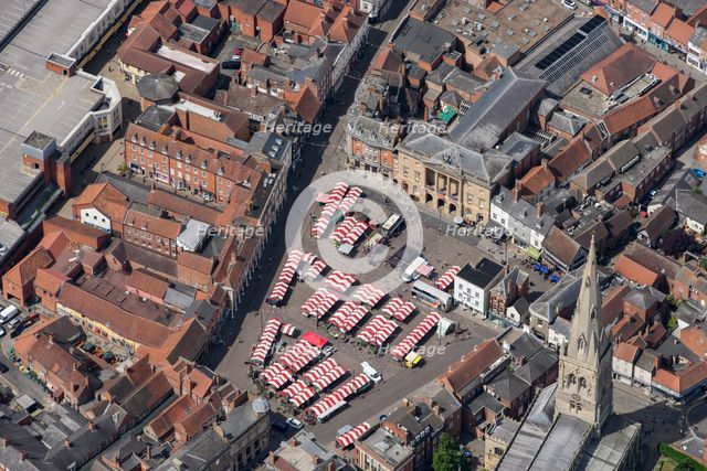 Newark-on-Trent Market Place and Town Hall, part of the High Street Heritage Action Zone, Nottingham Creator: Damian Grady.