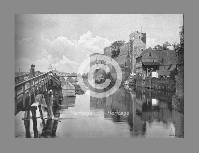 Newark Castle and Bridge, c1900. Artist: Frith & Co.