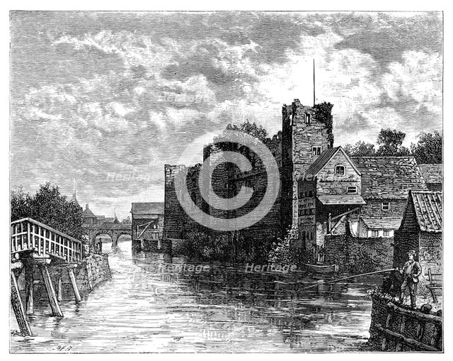 Newark Castle and the River Trent, Newark-on-Trent, Nottinghamshire, 1900. Artist: Unknown