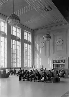 Newark passenger station, Pennsylvania Railroad, 1935. Creator: Gottscho-Schleisner, Inc