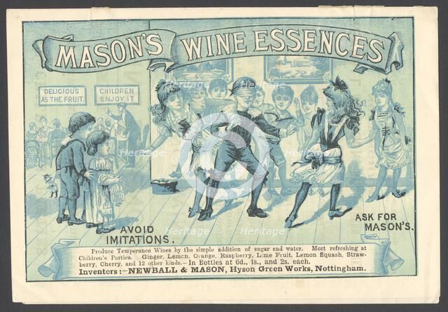 Newball & Mason Wine Essences, 1890s. Artist: Unknown
