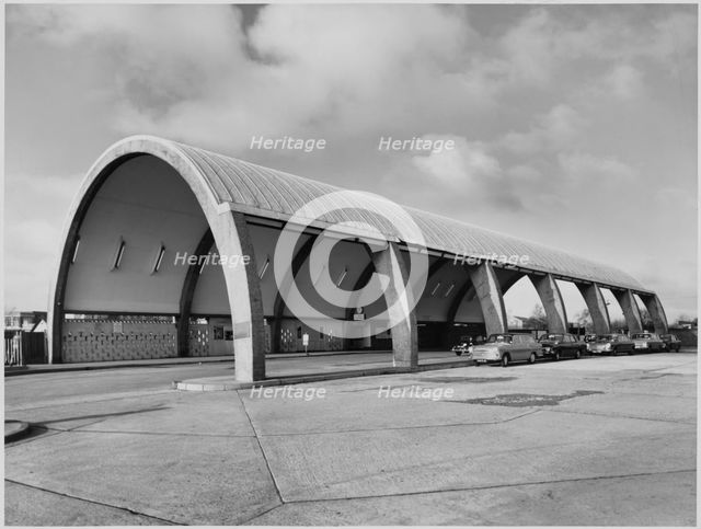 Newbury Park Bus Station, Eastern Avenue, Newbury Park, Redbridge, London, 1 Creator: Anthony Frank Kersting.