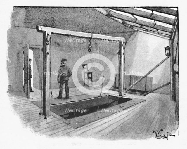 'Newgate - The Gallows', 1891. Creator: William Luker.