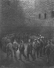 Newgate - Exercise Yard 1872. Creator: Gustave Doré