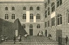Newgate, Inner Court 18th century, (1925). Creator: Unknown