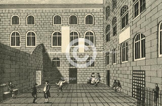 'Newgate, Inner Court', 18th century, (1925). Creator: Unknown.