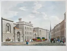 Newgate Prison, Old Bailey, City of London, 1799. Artist: Anon