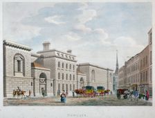 Newgate Prison, Old Bailey, City of London, 1799. Artist: Anon