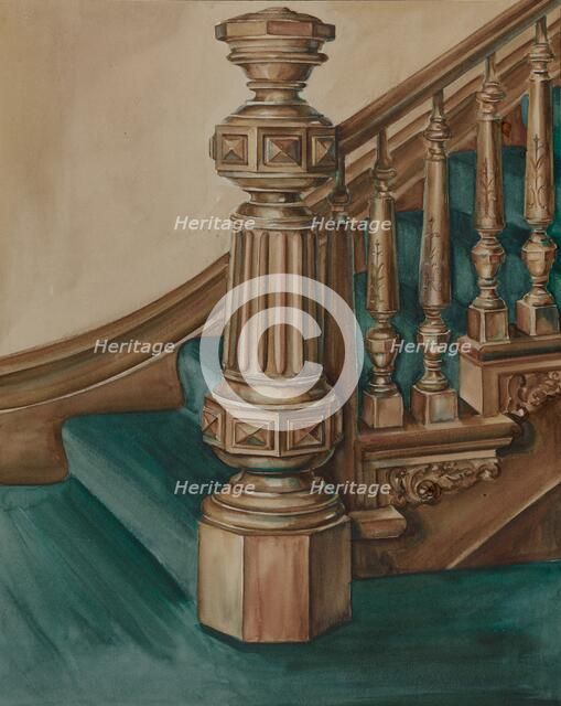 Newel Post, c. 1936. Creator: Natalie Simon.