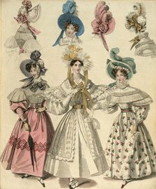 Newest London and Paris fashions, (c1830-c1840?)