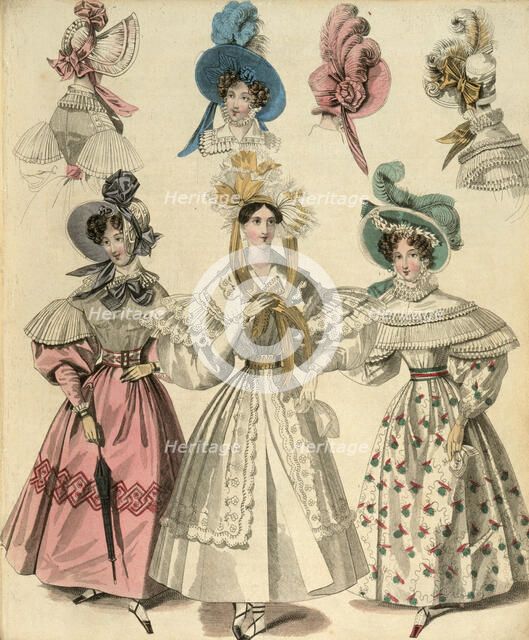 Newest London and Paris fashions, (c1830-c1840?). Artist: Unknown