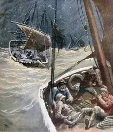 Newfoundland Fishermen, 1892. Artist: Henri Meyer