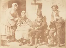 Newhaven Family, 1843-47. Creators: David Octavius Hill, Robert Adamson, Hill & Adamson
