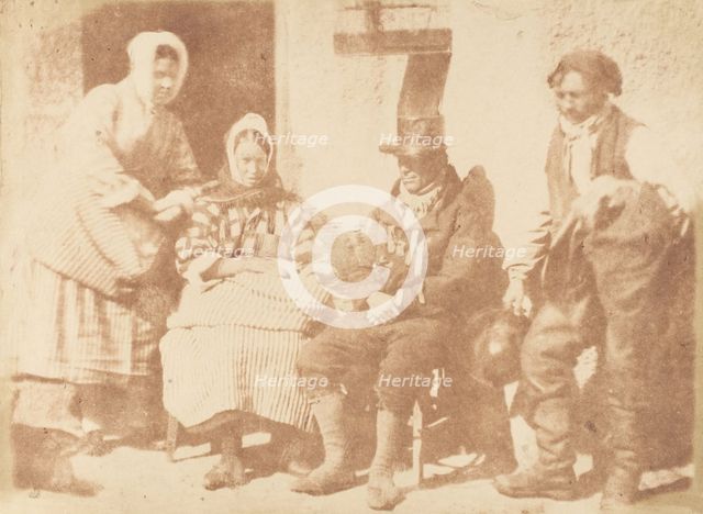 Newhaven Family, 1843-47. Creators: David Octavius Hill, Robert Adamson, Hill & Adamson.