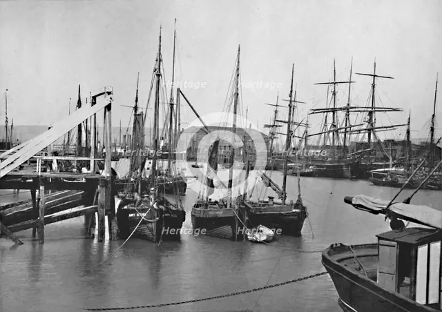 'Newhaven - In the Harbour', 1895. Artist: Unknown.