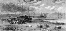 Newhaven Pier: the fishing-boats arrived, 1862. Creator: Unknown