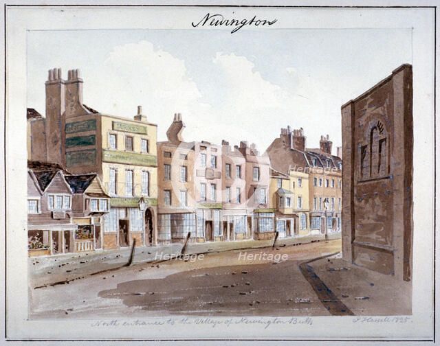 Newington, Southwark, London, 1825. Artist: John Hassell