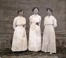 Newland sisters, Grace, Ethel and Nell. Ethel in the centre, c1900s. Creator: Unknown