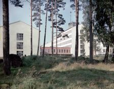 Newly built block of flats, Helsinki, Finland, 1970s. Creator: Göran Algård