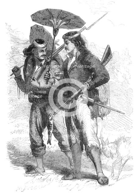 Newly-organised Burmese police returning from night duty, 1861. Creator: Unknown.