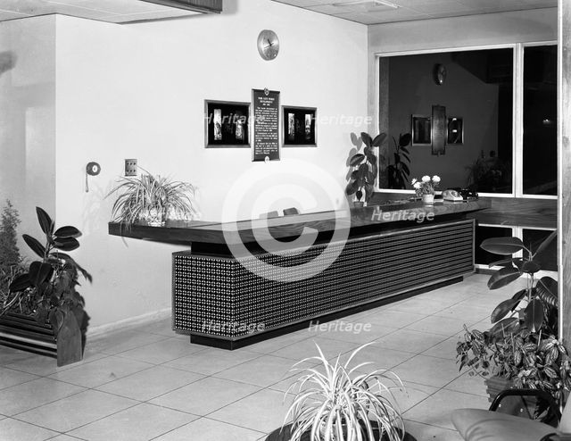 Newly refurbished reception, Park Gate Iron and Steel Co, Rotherham, South Yorkshire, 1966. Artist: Michael Walters