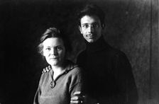 Newlyweds Nell and Koos Fis, 1920s. Creator: Unknown