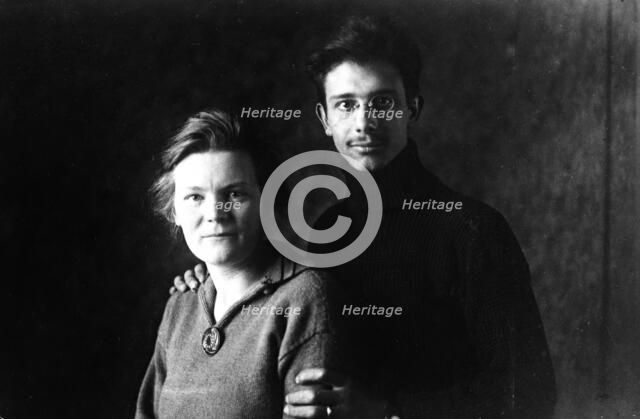 Newlyweds Nell and Koos Fis, 1920s. Creator: Unknown.