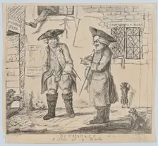 Newmarket: A Shot at a Hawk, August 1, 1801. Creator: James Bretherton