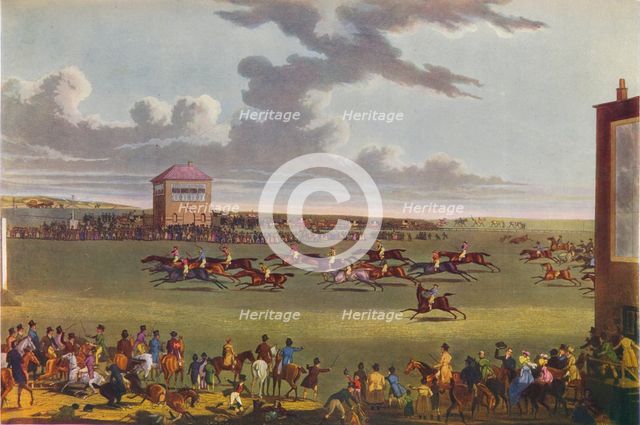 Newmarket Races, 1909.  Artist: James Pollard