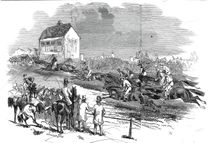Newmarket Races - the Cambridgeshire Stakes, 1845. Creator: Unknown