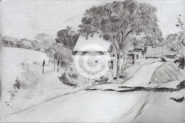 Newmarket Road, 1917. Creator: Frederick Childe Hassam.