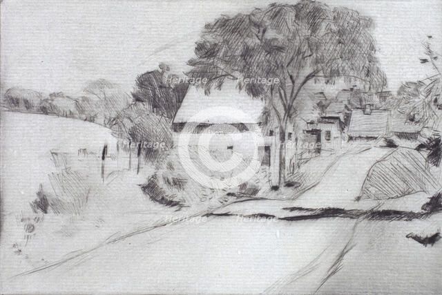 Newmarket Road, 1917. Creator: Frederick Childe Hassam.