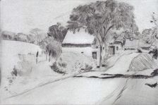 Newmarket Road, 1917. Creator: Frederick Childe Hassam