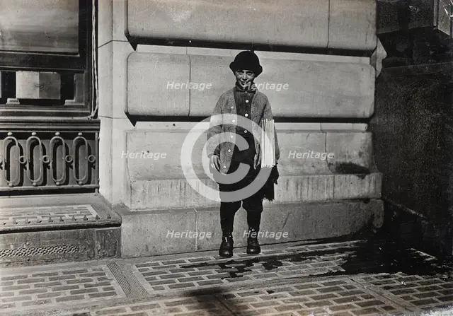 Newsboy, 1909. Creator: Lewis Wickes Hine.