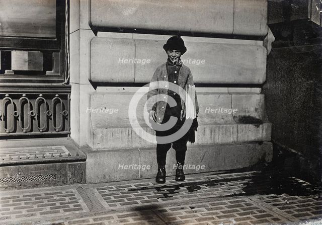 Newsboy, 1909. Creator: Lewis Wickes Hine.